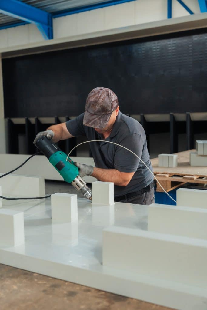 Assemblage van prefab segmenten